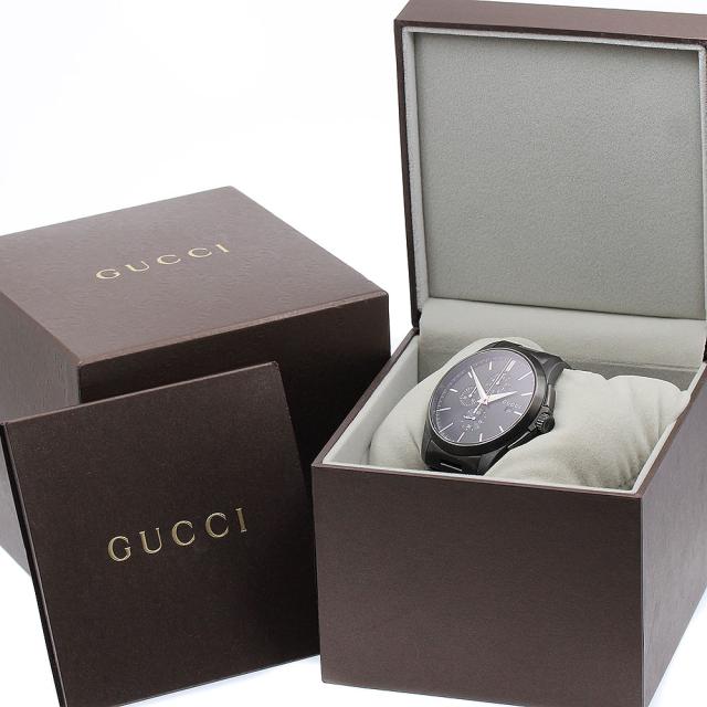 グッチ GUCCI 126.2/YA126274 Gタイムレス クロノグラフ クォーツ メンズ 箱・保証書付き_891803 グッチ GUCCI 126.2/YA126274 Gタイムレス クロノグラフ クォーツ