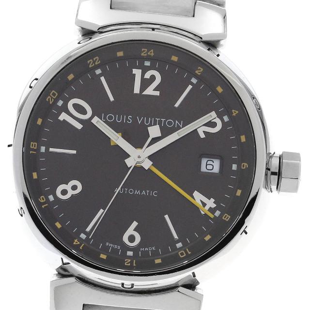 ルイ・ヴィトン LOUIS VUITTON GMT 自動巻き 時計 ラバーベルト 楽天