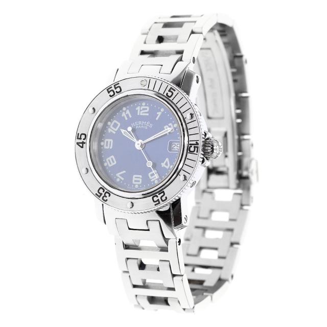 エルメス HERMES CL5.210 クリッパー ダイバー デイト クォーツ  