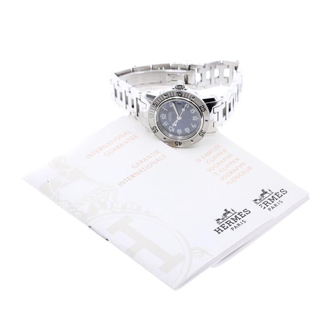 エルメス HERMES CL5.210 クリッパー ダイバー デイト クォーツ  