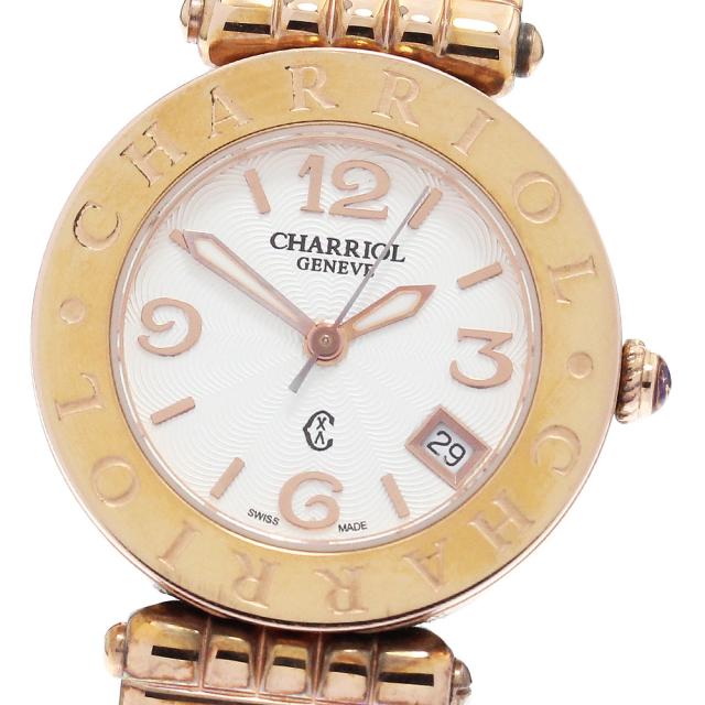 シャリオール CHARRIOL ACS.51.801 アレキサンダー デイト クォーツ レディース _893662【ev20】 シャリオール CHARRIOL ACS.51.801 アレキサンダー デイト クォーツ