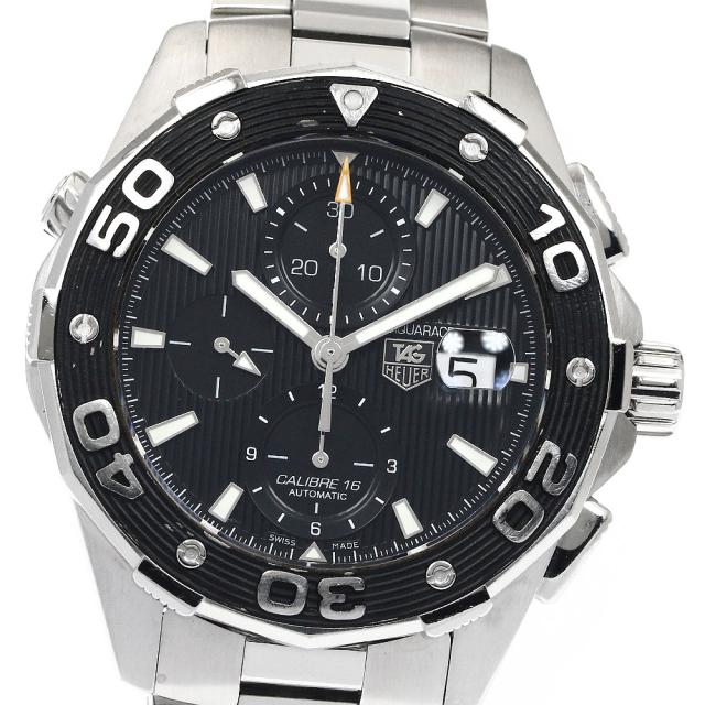 訳あり タグホイヤー TAG HEUER CAJ2110 アクアレーサー デイト クロノグラフ 自動巻き メンズ _888116