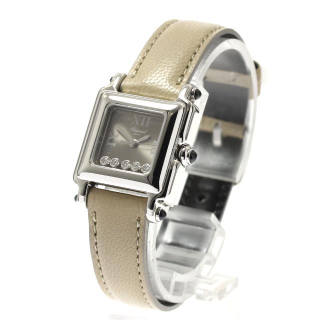ショパール Chopard 27/8892-23 ハッピースポーツ スクエア 5Pダイヤ  
