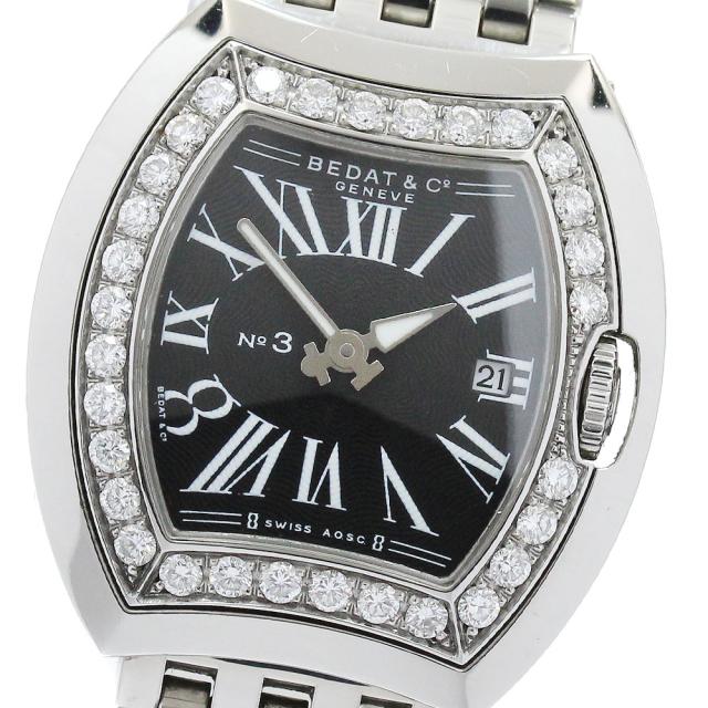 ベダ＆カンパニー BEDAT&Co 334 N0.3 トノーウォッチ デイト ダイヤ  