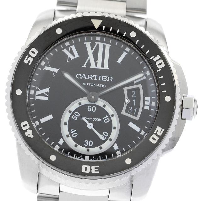 カルティエ CARTIER W7100057 カリブル ドゥ カルティエ ダイバー デイト 自動巻き メンズ _892211