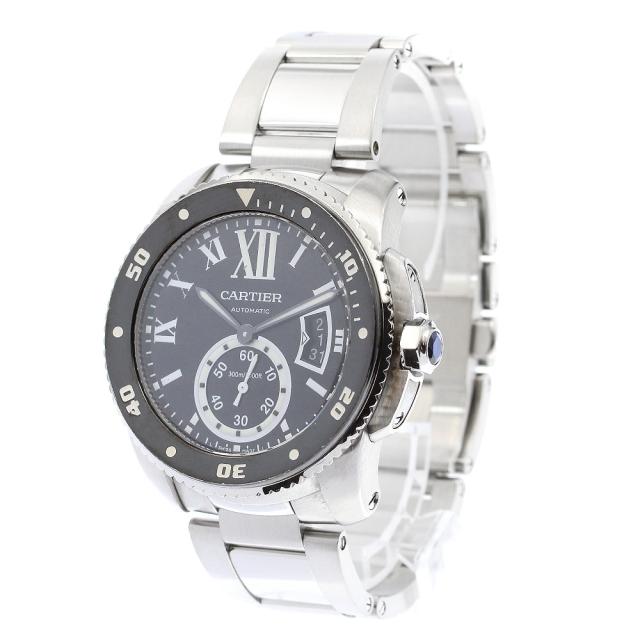 カルティエ CARTIER W7100057 カリブル ドゥ カルティエ ダイバー デイト 自動巻き メンズ _892211