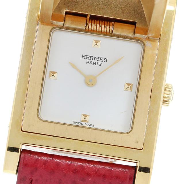 エルメス HERMES メドール クォーツ レディース 保証書付き_896343