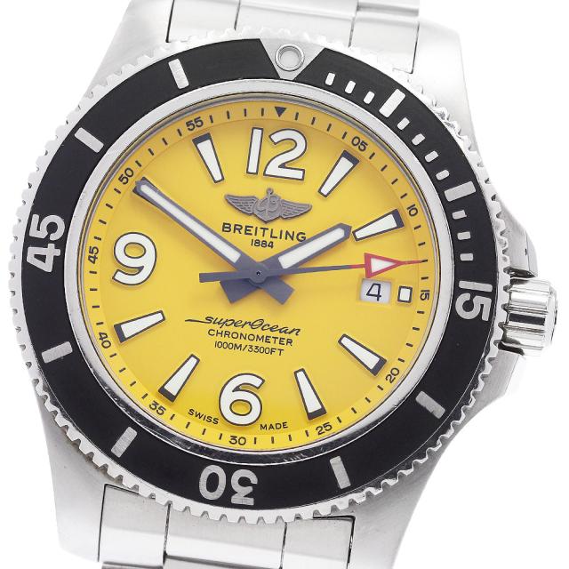 ブライトリング BREITLING A17367 スーパーオーシャン デイト 自動巻き メンズ 保証書付き_890474 395,780円