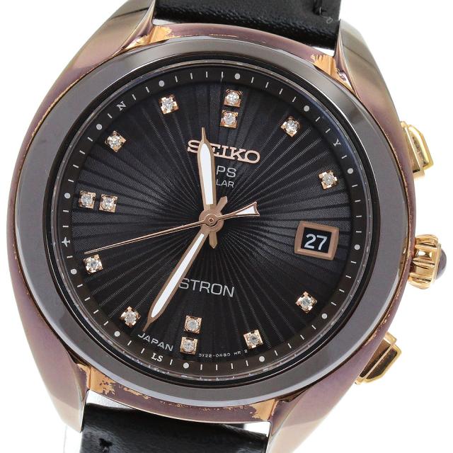 セイコー SEIKO STXD004/3X22-0AA0 アストロン ダイヤインデックス ソーラー電波 レディース _896763