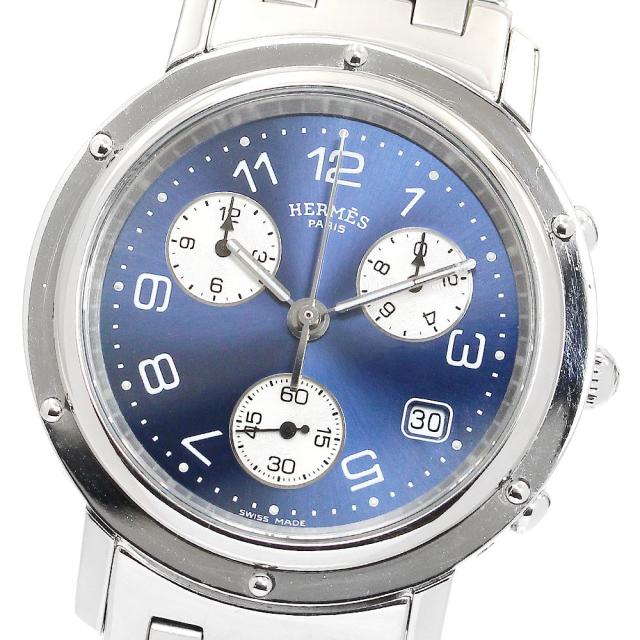 エルメス HERMES CL1.910 クリッパークロノ デイト クォーツ