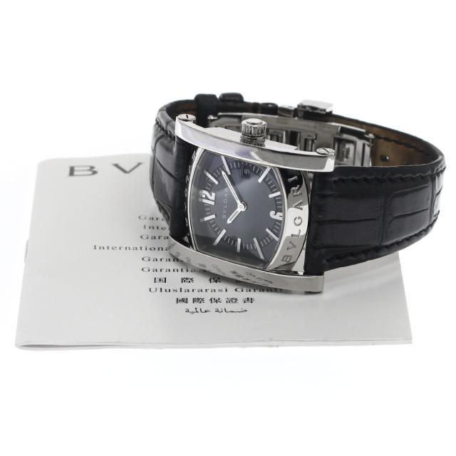 ブルガリ アショーマ AA39S 革ベルト クォーツ デイト ボーイズ 時計