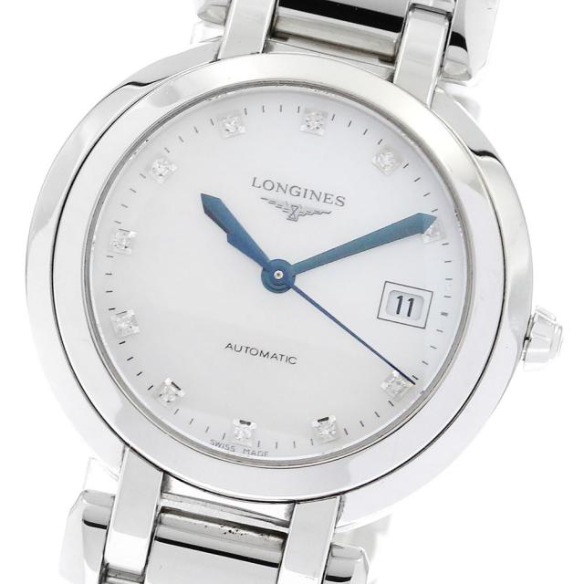 ロンジン LONGINES L8.113.4 プリマルナ デイト 11Pダイヤ 自動巻き レディース _893823