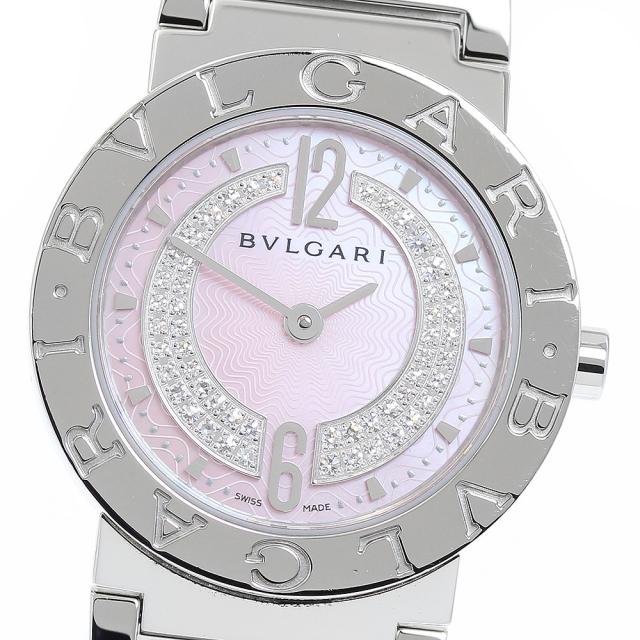 ブルガリ BVLGARI BB26SS ブルガリブルガリ ピンクシェル クォーツ レディース _882788