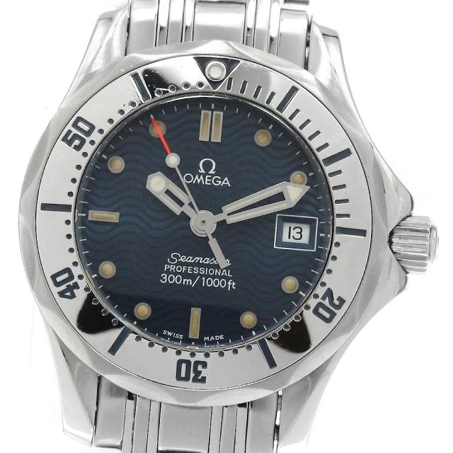 オメガ OMEGA 2582.80 シーマスター300 デイト クォーツ レディース 保証書付き_894434