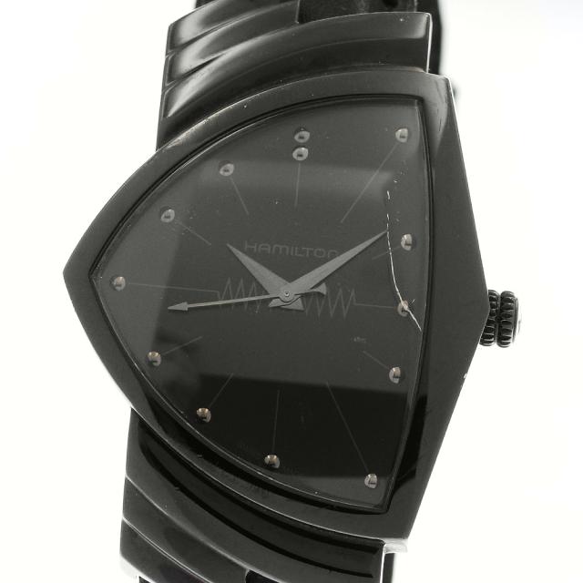 稼働 HAMILTON ハミルトン ベンチュラ H244010 ブラック 黒 ハミルトン ベンチュラ H244010 オールブラック クォーツ 楽天市場