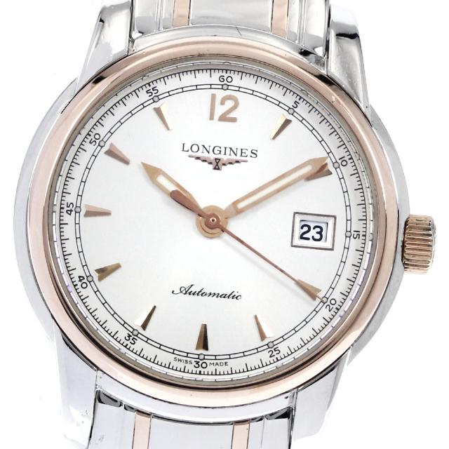 ロンジン LONGINES L2.563.5 サンティミエ デイト 自動巻き レディース 美品 _896870