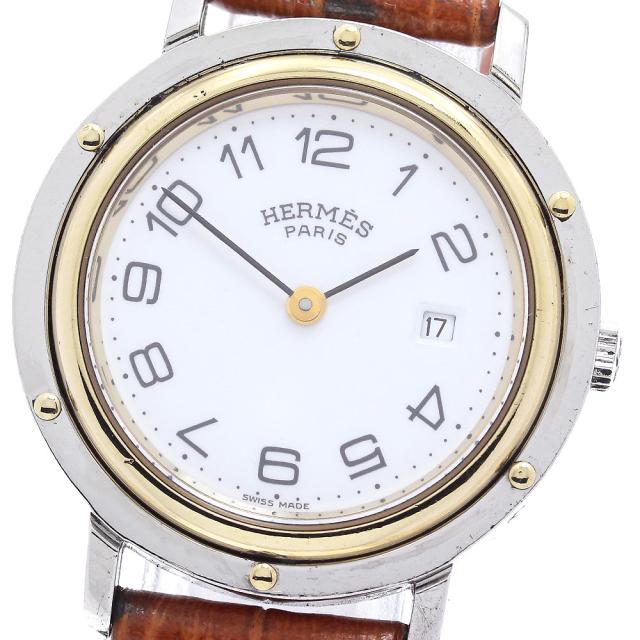 エルメス HERMES クリッパー デイト クォーツ レディース _896955の