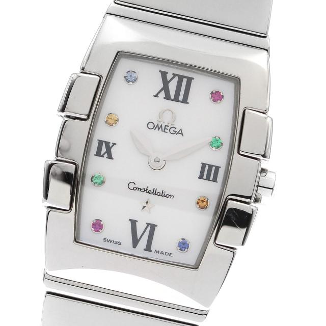 オメガ OMEGA 1584.79 コンステレーション ミニクアドレラ 8Pダイヤ クォーツ レディース _896914