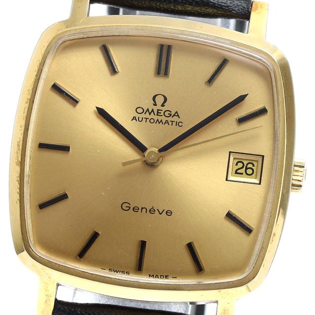 オメガ OMEGA MD162.0080 ジュネーブ デイト Cal.1012 スクエア 自動