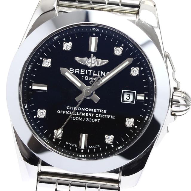 ブライトリング BREITLING W72348 ギャラクティック29 スリーク 8Pダイヤ クォーツ レディース 保証書付き_896397