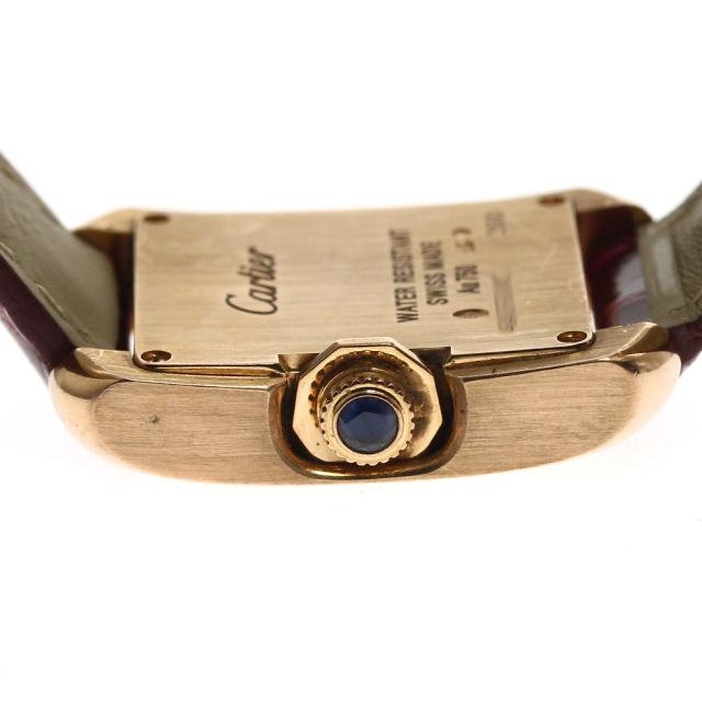 カルティエ CARTIER WJTA0007 タンク アングレーズ SM K18PG 11Pダイヤ  