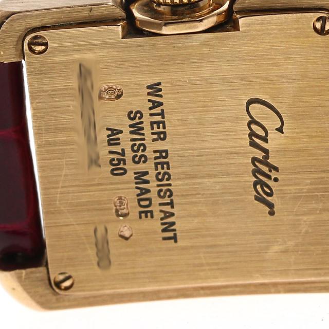 カルティエ CARTIER WJTA0007 タンク アングレーズ SM K18PG 11Pダイヤ  