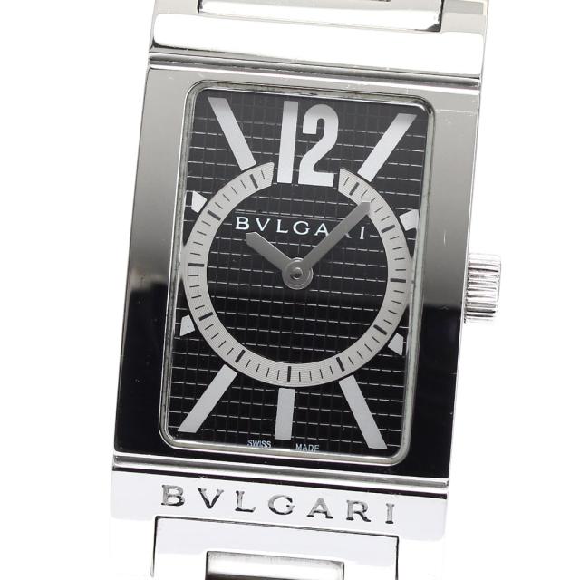 ブルガリ BVLGARI RT39S レッタンゴロ クォーツ レディース 保証書付き  