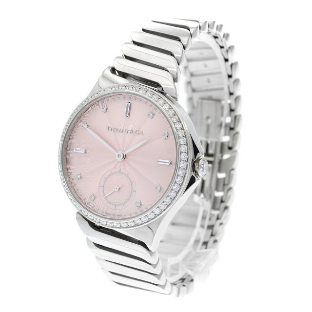 ティファニー TIFFANY&amp;Co. 60875006 メトロ 3ハンド ダイヤベゼル 自動巻き レディース 保証書付き_901005【ev10】 ティファニー TIFFANY&Co. 60875006 メトロ 3ハンド ダイヤベゼル 自動