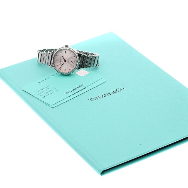 ティファニー TIFFANY&amp;Co. 60875006 メトロ 3ハンド ダイヤベゼル 自動巻き レディース 保証書付き_901005【ev10】 ティファニー TIFFANY&Co. 60875006 メトロ 3ハンド ダイヤベゼル 自動