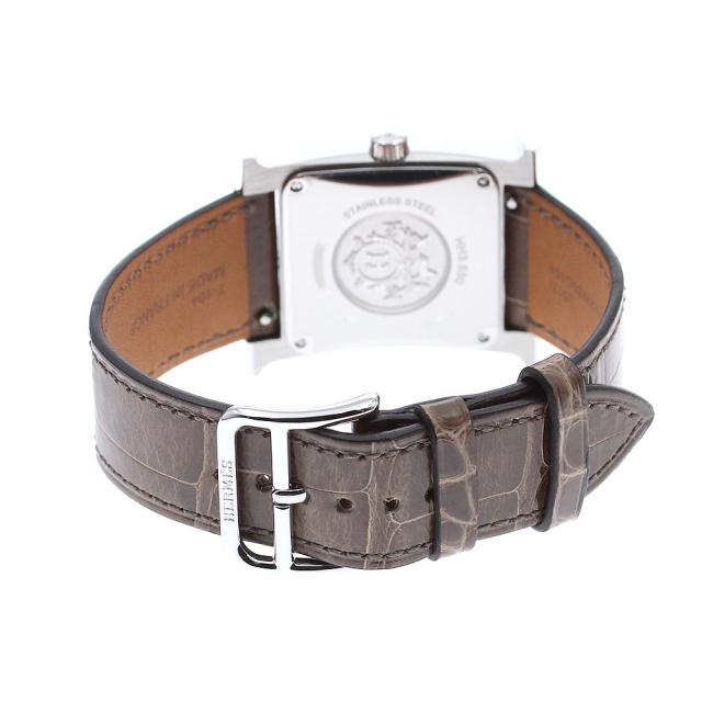 エルメス HERMES HH3.530 Hウォッチ ダイヤベゼル 自動巻き レディース