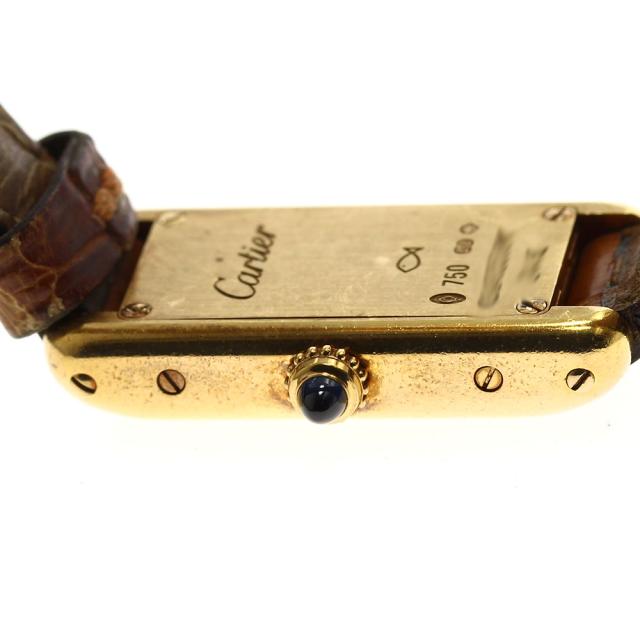 カルティエ タンクアロンジェ K18YG W1529956 クォーツ レディース_