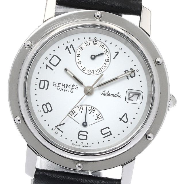 エルメス HERMES CL5.710 クリッパー GMT デイト 自動巻き メンズ 良品 _903008【ev15】