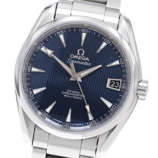 オメガ OMEGA 231.10.39.21.03.001 シーマスター アクアテラ デイト コーアクシャル 自動巻き メンズ 良品 保証書付き_903281