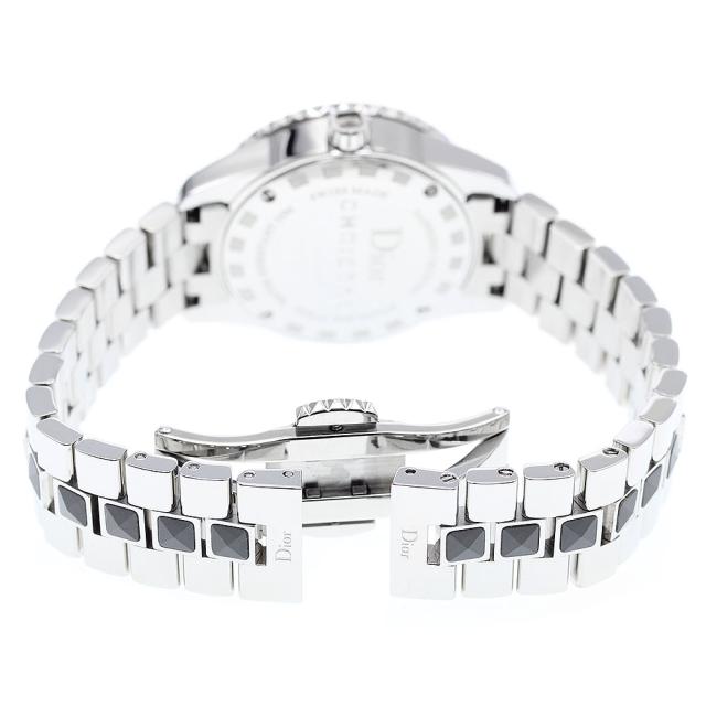 訳あり ディオール Dior CD112116 クリスタル ダイヤベゼル クォーツ  