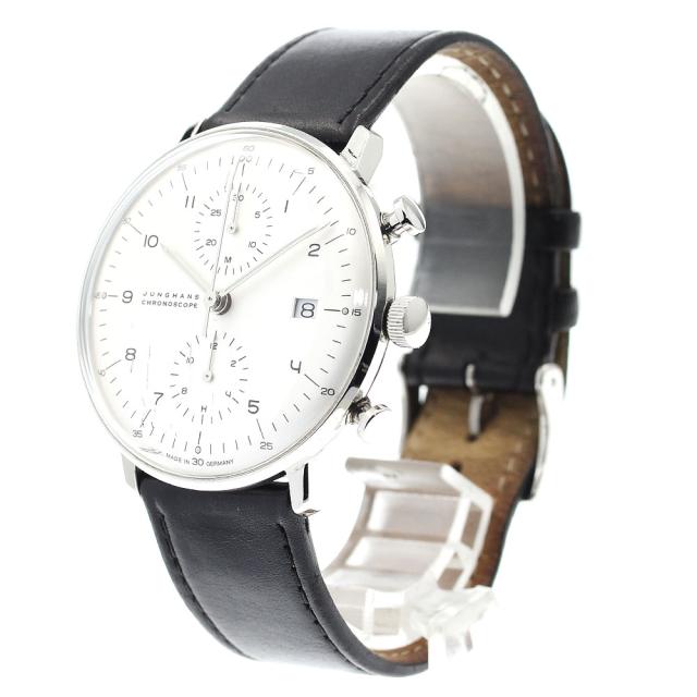 ユンハンス JUNGHANS 027/4800.00 マックスビル クロノスコープ デイト