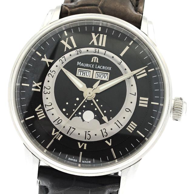 モーリス・ラクロア Maurice Lacroix MP6428 マスターピース 裏スケルトン 自動巻き メンズ 良品 _903307