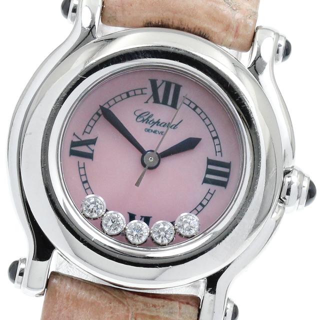 ショパール Chopard 27/8245-23 ハッピースポーツ 5Pダイヤ クォーツ レディース _893789