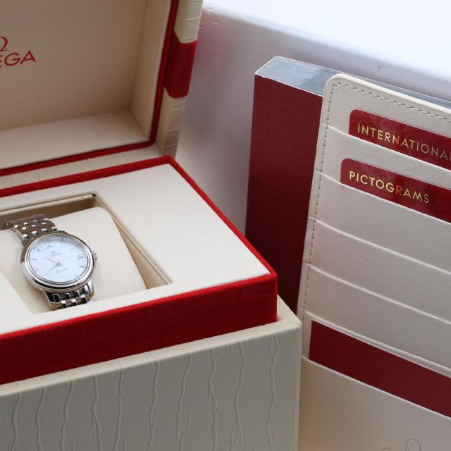 オメガ OMEGA 424.10.24.60.05.001 デビル プレステージ シェル文字盤  