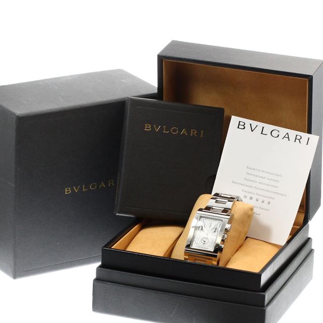 ブルガリ BVLGARI RTC49S レッタンゴロ デイト クロノグラフ クォーツ  