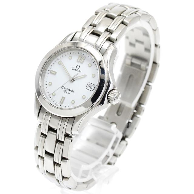 オメガ OMEGA シーマスター120 デイト ホワイト文字盤 クォーツ  