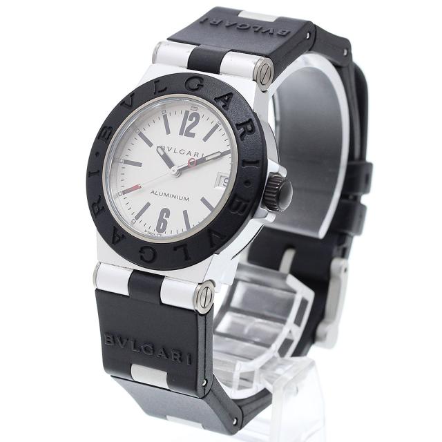 ブルガリ BVLGARI AL32TA アルミニウム デイト クォーツ ボーイズ 良品