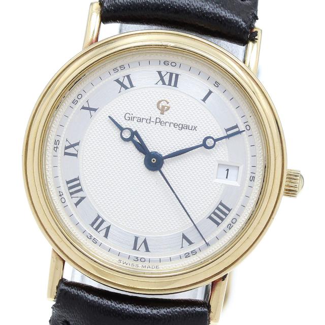 ジラール・ペルゴ GIRARD PERREGAUX 4796 クラシック K18YG デイト クォーツ メンズ _902937