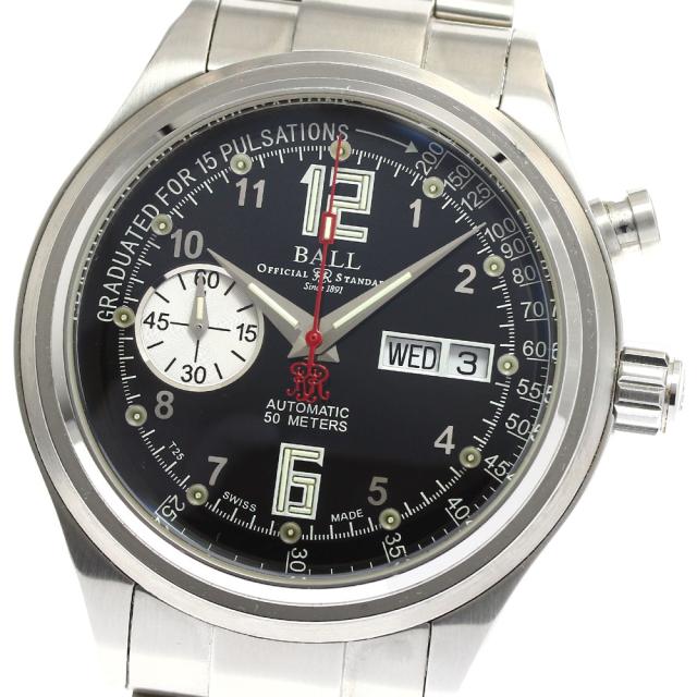 ボールウォッチ BALLWATCH CM1038D-SAJ-BK トレインマスター 自動巻き メンズ 箱・保証書付き_904807【ev10】