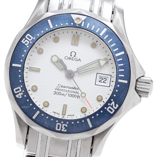 ベルト訳あり オメガ OMEGA 2583.20 シーマスター300 デイト クォーツ  