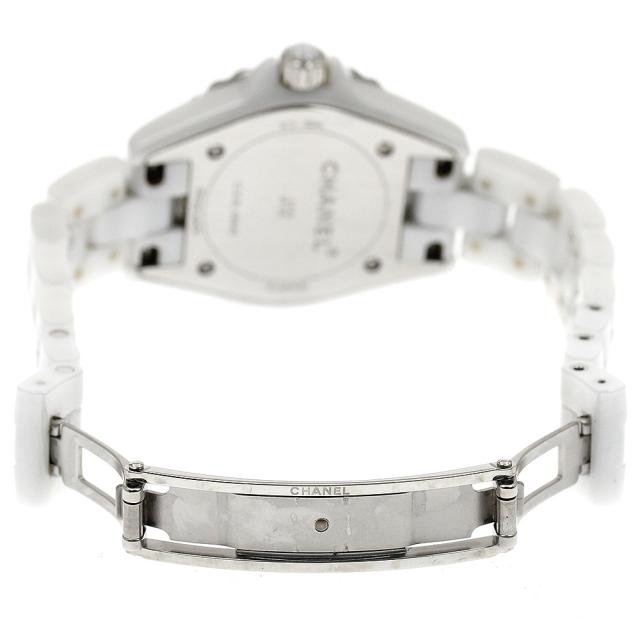 シャネル CHANEL H2570 J12 ホワイトセラミック 8Pダイヤ クォーツ