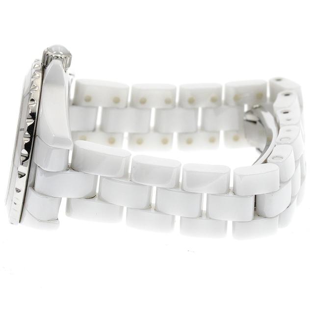 シャネル CHANEL H2570 J12 ホワイトセラミック 8Pダイヤ クォーツ レディース 保証書付き_901063 シャネル CHANEL H2570 J12 ホワイトセラミック 8Pダイヤ クォーツ