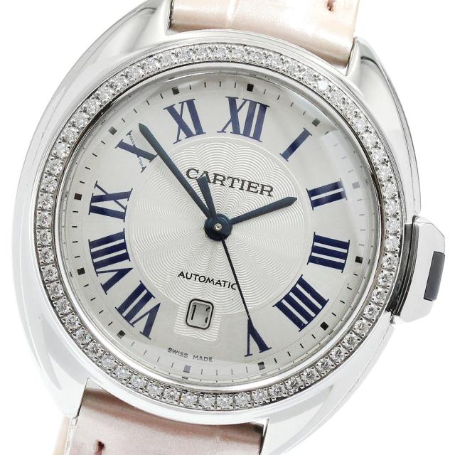 カルティエ CARTIER W4CL0005 クレ ドゥ カルティエ デイト ダイヤベゼル 自動巻き レディース 良品 _826682 514,800円