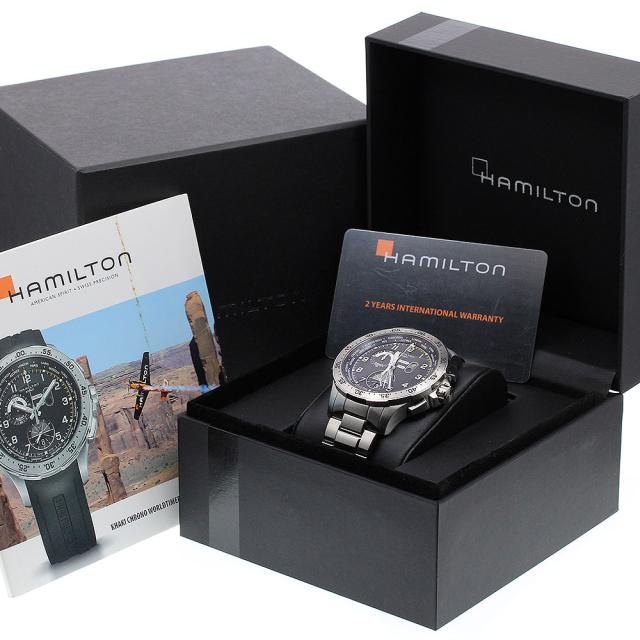 ハミルトン HAMILTON H767140 カーキ アビエーション ワールドタイマー