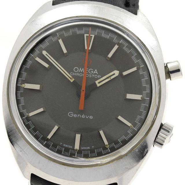 オメガ OMEGA 145.009/145.010 ジュネーブ クロノストップ ワンプッシュクロノ Cal.865 手巻き メンズ _898943