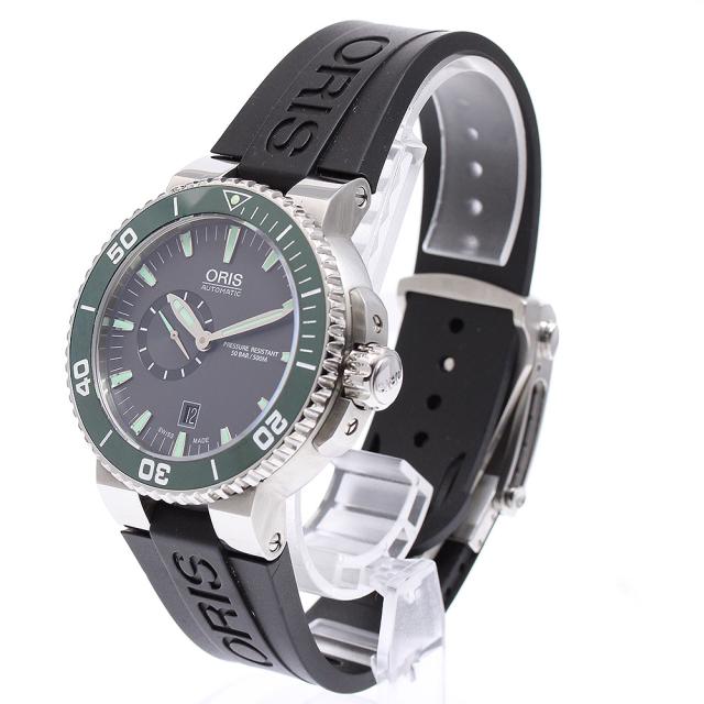 オリス ORIS 01 743 7673 4137-07 8 26 01PEB アクイス デイト 自動巻き メンズ 美品 保証書付き_902047【ev15】_2